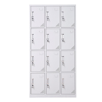 [鑫欧驰]更衣柜员工柜储物柜铁皮柜存包柜鞋柜碗柜十二门更衣柜