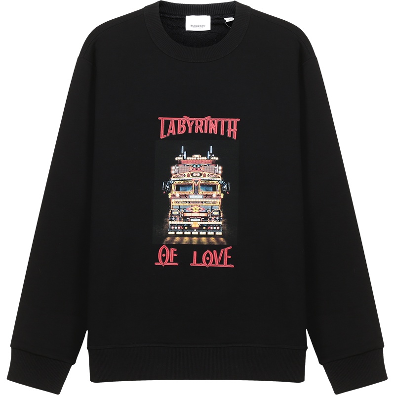 BURBERRY 博柏利 男款 棉质圆领长袖卫衣运动衫 80345641