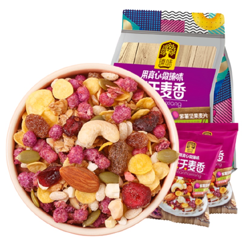 臻味紫薯坚果麦片袋装 336g