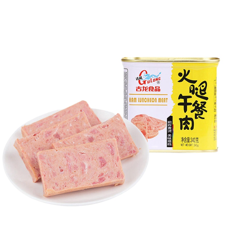 SQ ZH 古龙 火腿午餐肉340g/罐*3罐