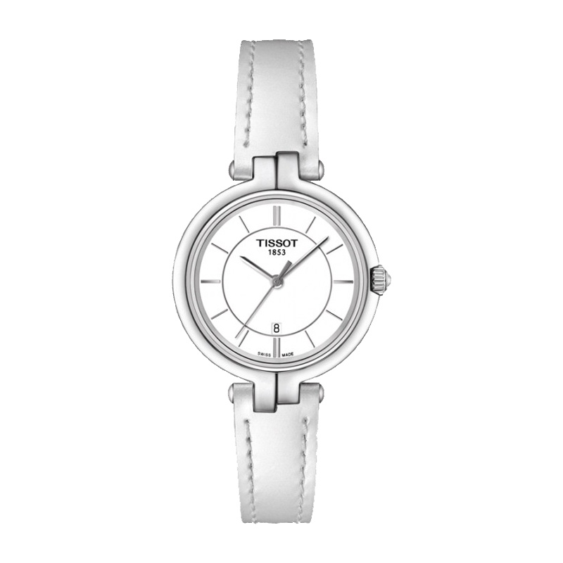 天梭(TISSOT)弗拉明戈系列时尚简约休闲商务皮带石英女士手表T094.210.16.011.00