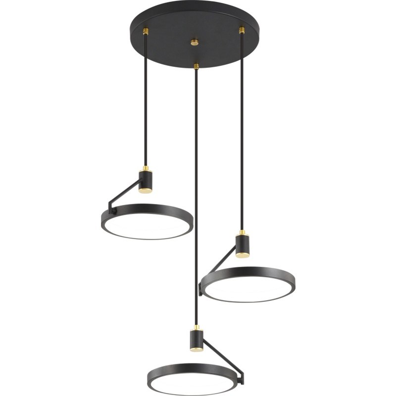 巴保莎 北欧餐厅灯具吊灯三头简约现代轻奢创意个性长条吧台吊灯