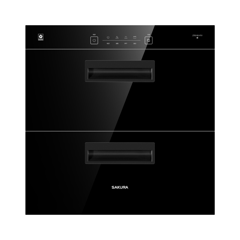 樱花(Sakura)嵌入式消毒柜臭氧紫外线 高温烘干 一星级 家用消毒碗柜自营ZTD100-F01