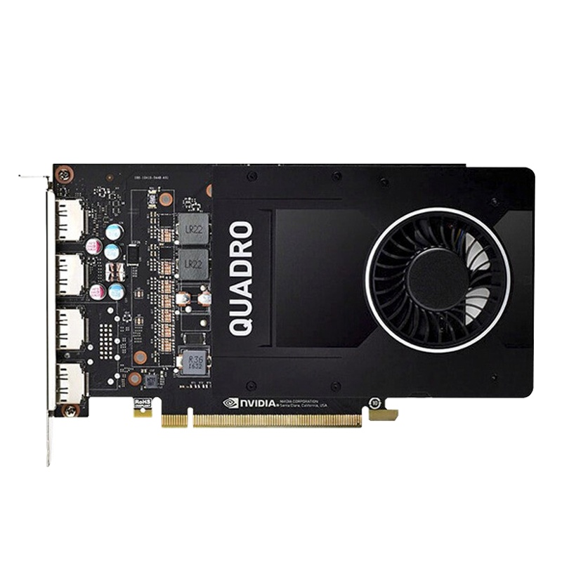 丽台(LEADTEK)NVIDIA Quadro P2200 5G GDDR5X 160bit/200GBps/CUDA核心1280 建模渲染/绘图/专业图形显卡