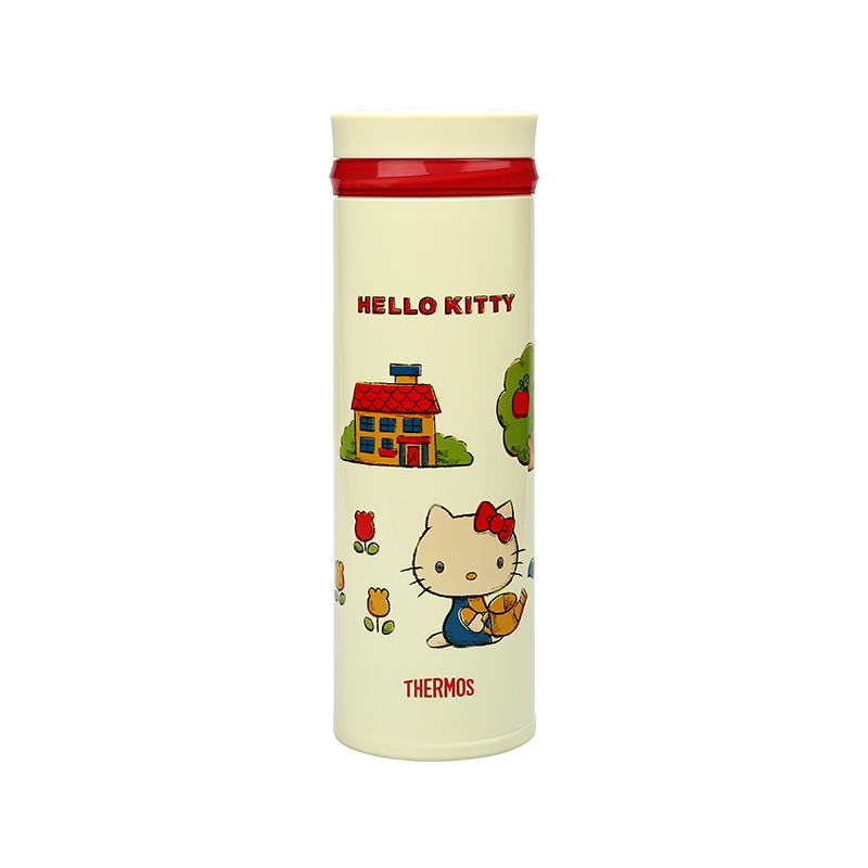[hello kitty款]THERMOS膳魔师 真空304不锈钢保温杯通用 JNO-350 KTV 350ML 米色