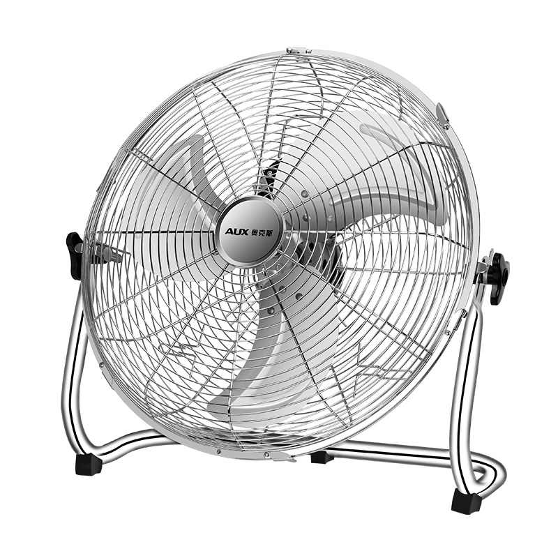 奥克斯吊扇家用客厅餐厅吊式电风扇工业大风力铁叶 48寸黑色遥控款