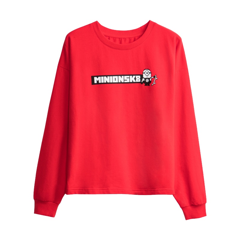 三枪毛圈男女秋冬圆领兔斯基小黄人保暖上衣23019A1/23019A2/23020A1/23020A2