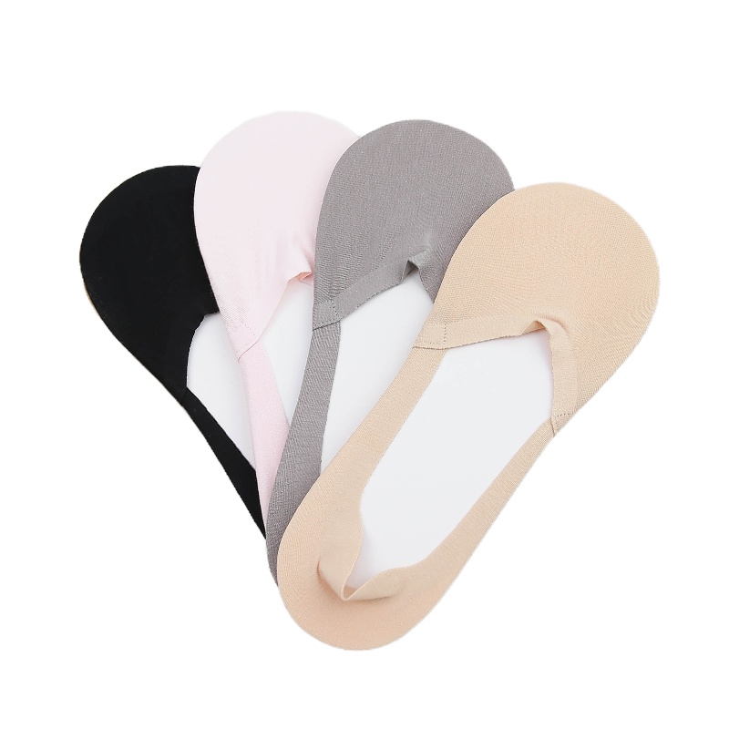 莫代尔夏季硅胶防滑女士低帮隐形船袜短筒袜薄款轻薄防臭无痕女袜