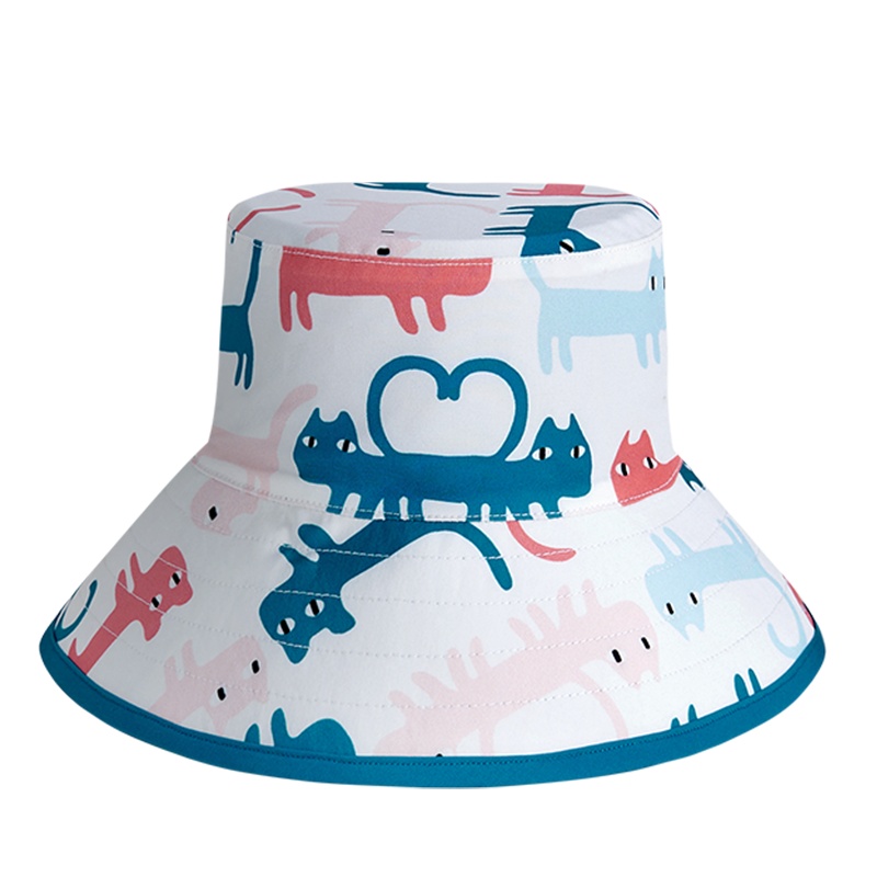 babycare婴儿帽子薄款 儿童渔夫帽子男女童可爱宝宝防晒遮阳帽 45-50cm(0-2岁) 维拉尔小鸟