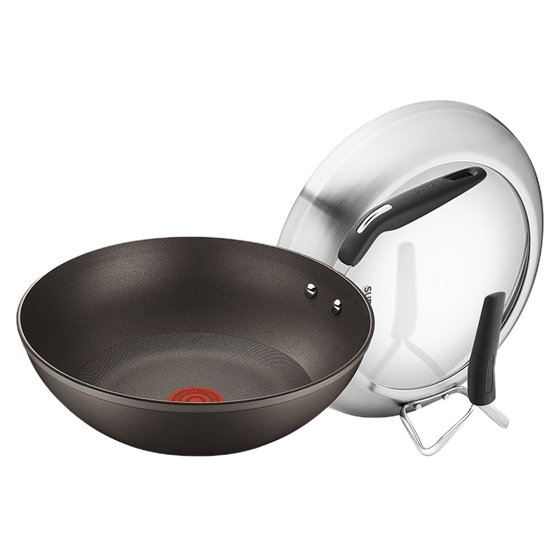 苏泊尔SUPOR火红点钛金刚无油烟炒锅.可立盖PC30HA1 It