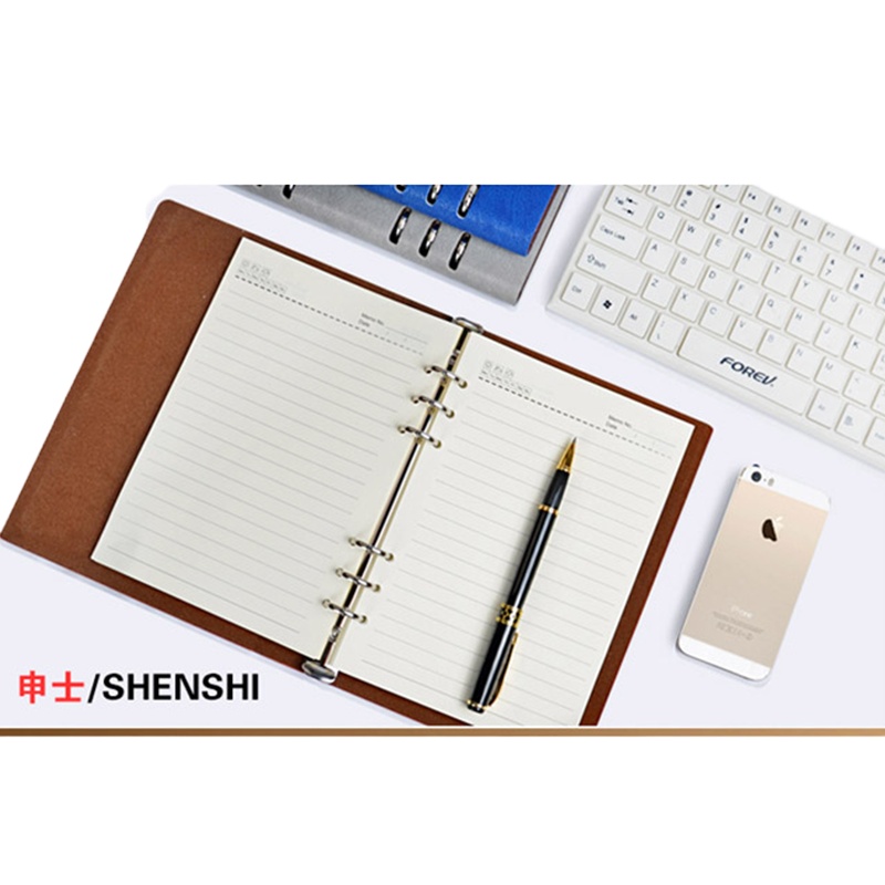 申士(SHEN SHI) 2525活页本记本皮面记事本a5活页笔记