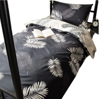 全棉床上六件套(床单+被套+枕套+4斤被芯+枕芯+床垫)