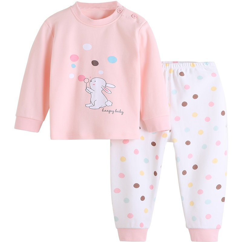 猫人儿童男内衣套装全棉女童睡衣春秋保暖衣宝宝婴儿纯棉秋衣秋裤