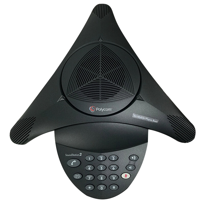 宝利通(POLYCOM)SoundStation 2 基本型会议电话机八爪鱼 音频视频会议系统全向麦克风
