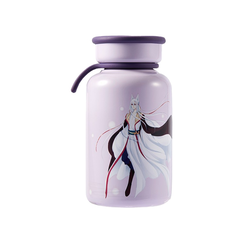 猫妖的诱惑-milk妙可保温杯 10404BMKB-330M(PK) 卡通小型水杯粉色 330mL(单位:个)