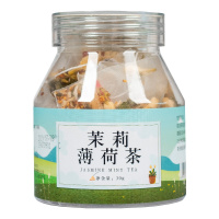 雅丽百花缘 茉莉薄荷茶30g(10包*3g)瓶装 三角包花茶 茉莉花 薄荷 百合 桂花 菊花 袋泡茶 甘草茶