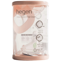 新加坡Hegen智能奶嘴宽口径超软硅胶仿真母乳奶嘴 三阶段(二个装)