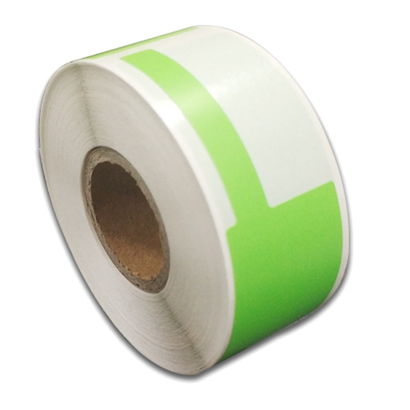 开仰 不干胶标签纸线缆标签38*25+40mm/200片/卷 绿色(单位:卷)