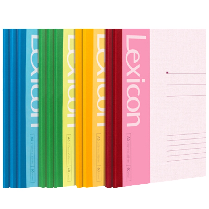 得力7653办公无线装订本(混) A5 60张(单位:6本)