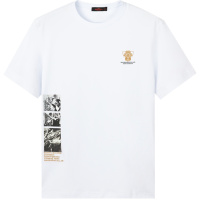 柒牌男装圆领短袖T恤纯棉绣花中国风休闲时尚透气弹力男士t恤衫