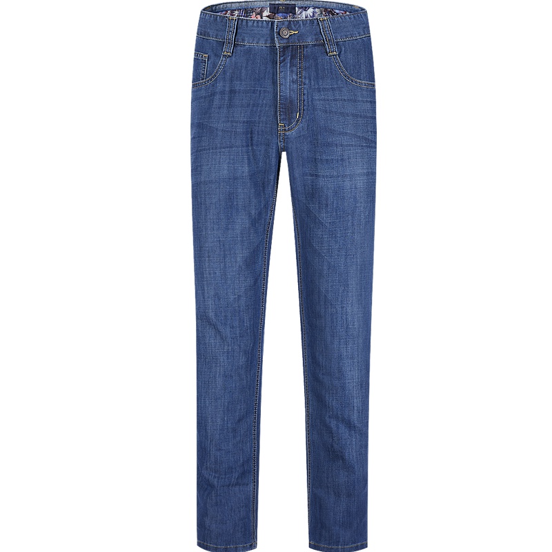 HLA海澜之家舒适简约版牛仔裤耐磨柔软长裤男 HKNAD1E071A