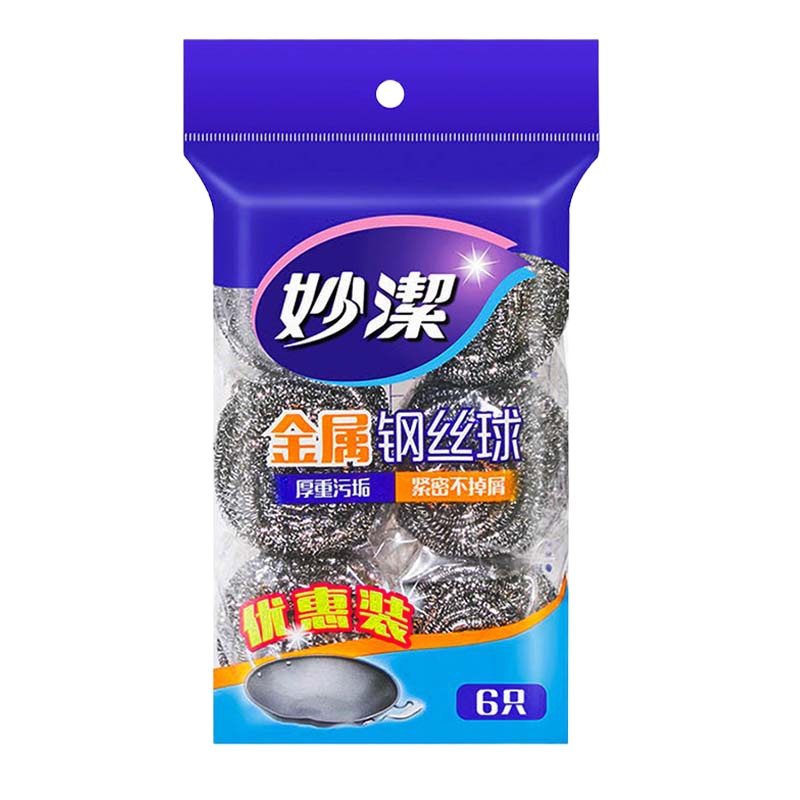 妙洁钢丝球洗碗刷 6个装