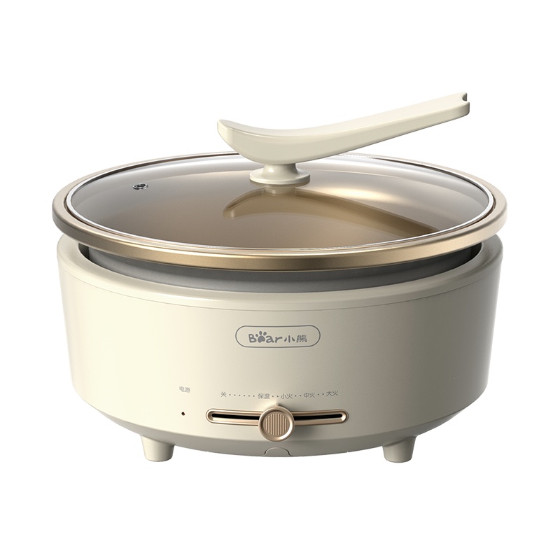 小熊 (Bear)电火锅 5L多功能分体式电火锅煎烤蒸煮料理锅可调温宿舍朋友聚会大功率火锅神器 DHG-P50F1
