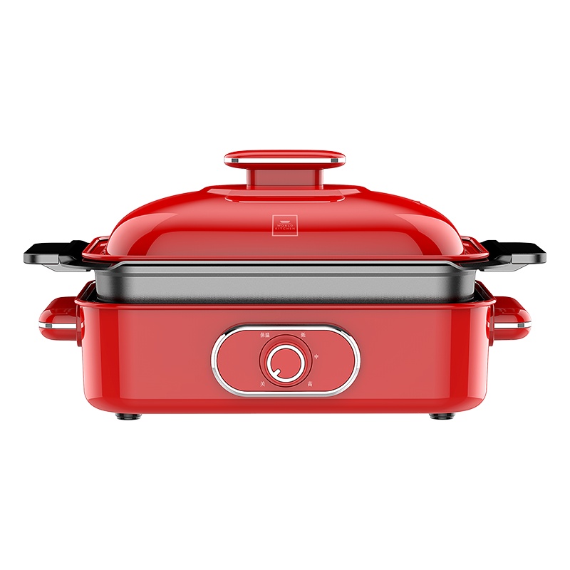 康宁(world kitchen)分体多功能锅3.5L家用多用途涮烤锅料理锅大功率多功能电煮锅不粘锅