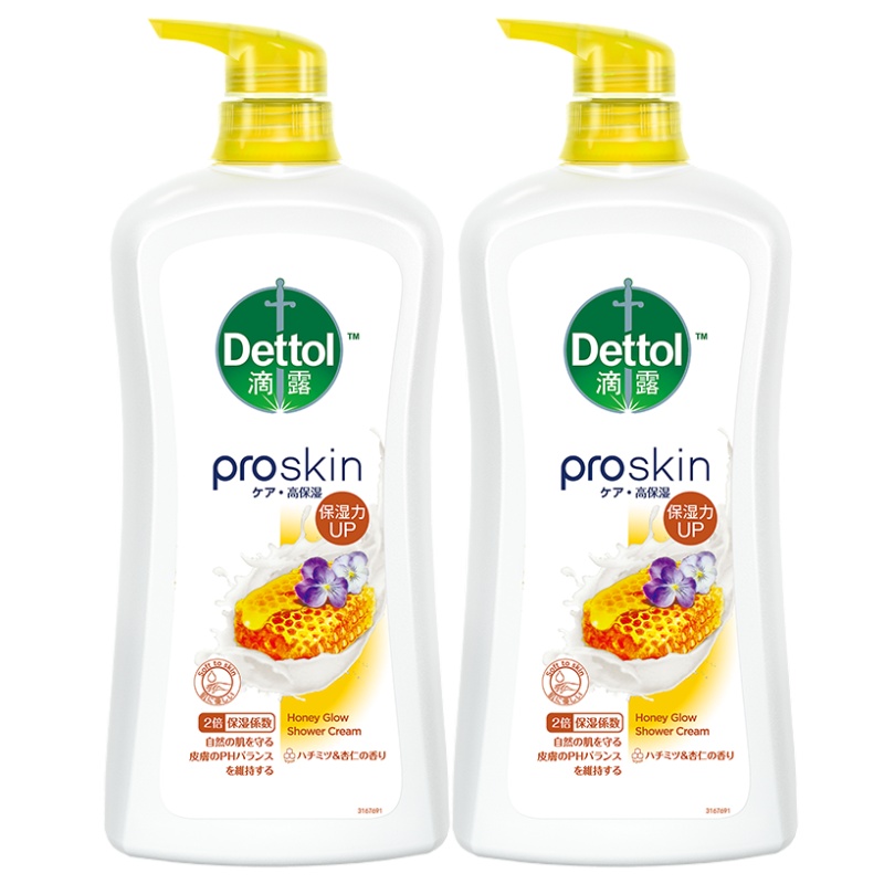 滴露柔肤滋养沐浴露 蜂蜜杏仁香 950g*2瓶