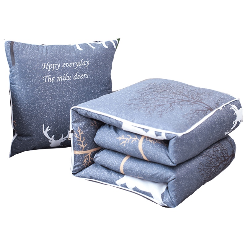 家柏饰(CORATED)夏凉空调被车载抱枕被子两用办公室靠垫被沙小靠枕