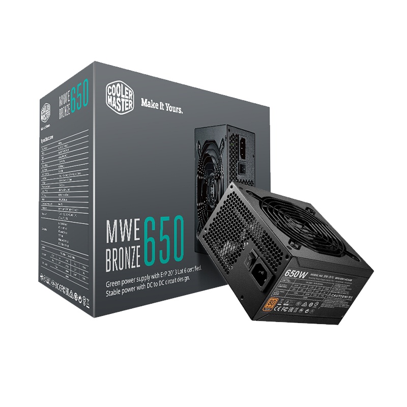 酷冷至尊 酷冷MWE 650W铜牌电源 ATX电脑主机非模组 台式机电源 电脑电源