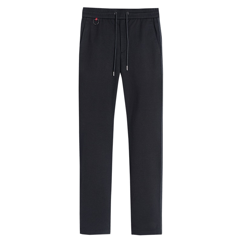 商场同款与狼共舞休闲裤男士秋冬新款男潮休闲宽松针织长裤男DZ