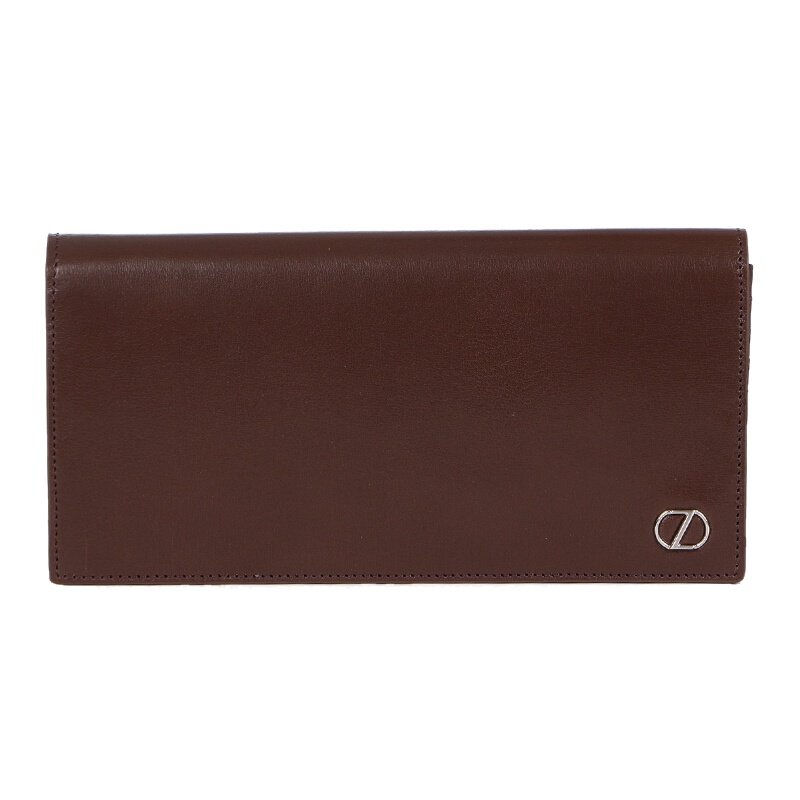 ZEGNA 杰尼亚 男士深啡色皮质长款对折钱包钱夹 71 E1176Z PLM BZO 特价
