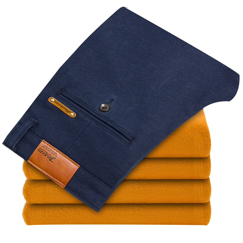 乔森马奇[加绒加厚]韩版男士纯色休闲裤运动裤男防寒保暖休闲长裤男长裤男百搭休闲裤男