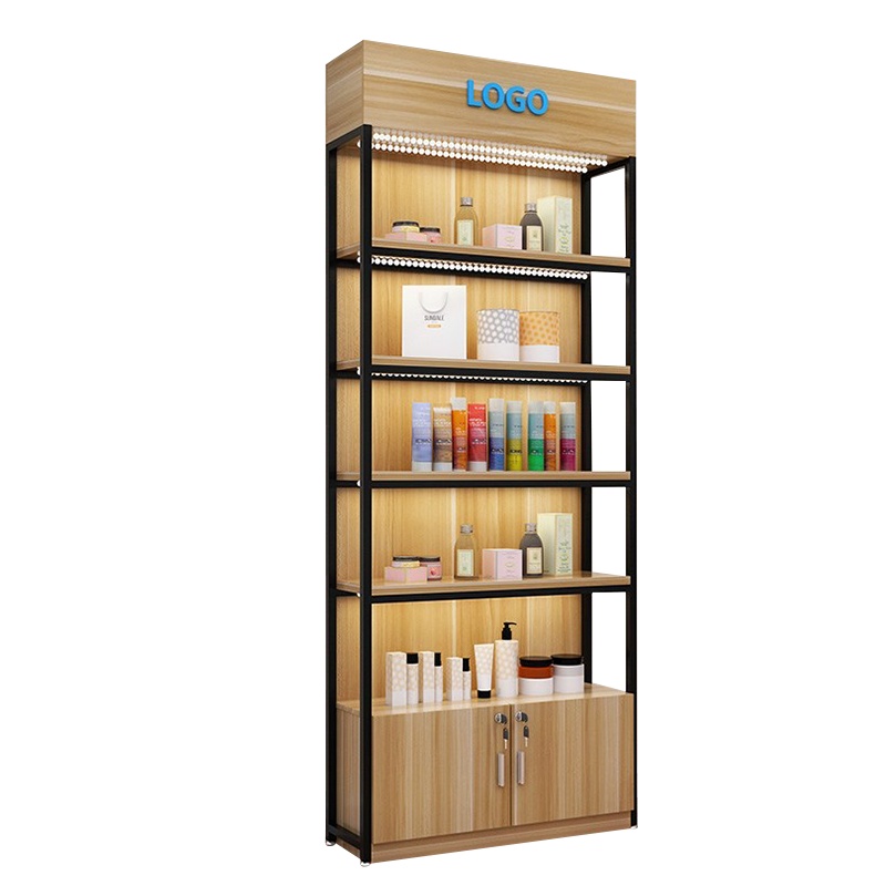 [藏书阁]化妆品展示柜美容院护肤产品展柜精品陈列架柜货架展示架现代简约