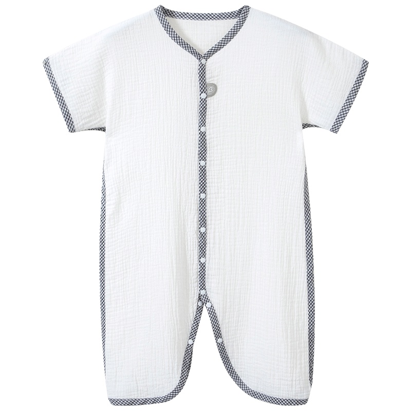 哈贝比宝宝婴儿睡袋防踢被分腿纱布夏季薄款新生幼儿棉睡袋