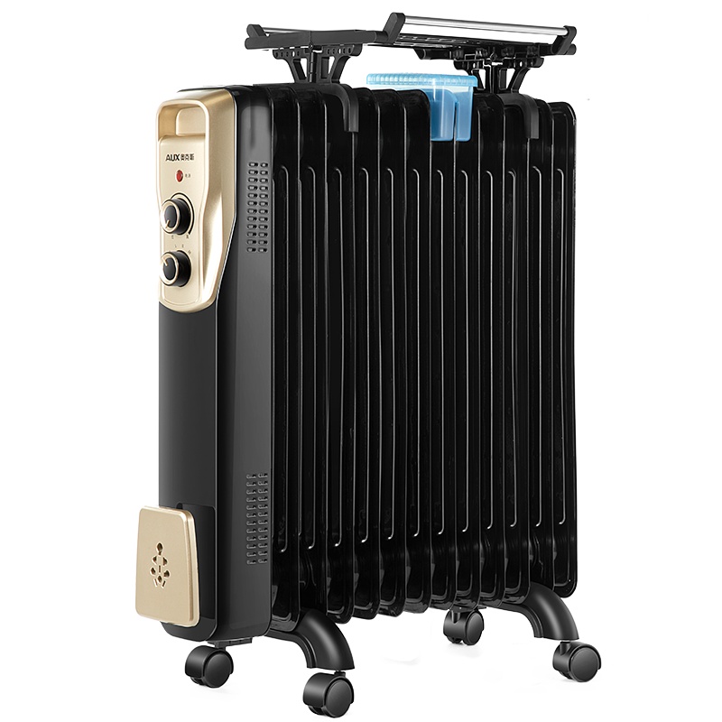 奥克斯(AUX)取暖器电油汀家用电暖器片13片加宽油丁防烫电热取暖气暖风机电暖气片 NSC-200-13F1