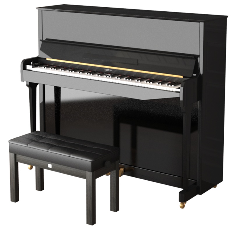 莫森(MOSEN)MS-125B立式钢琴 88键升级款家用专业演奏真钢琴1-10级 125CM 朗月系列