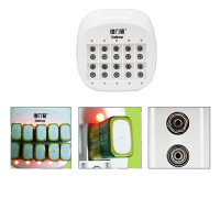 企购优品德力普(Delipow) 9V锂电池充电套装 550mAh大容量6F22万用表麦克风 10槽充电器+10节电池