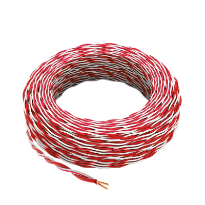 两芯双绞电话跳线 AVS2*0.4无氧铜红白电话线缆 电信机房语音跳线 200米 BY-AVS-4200R