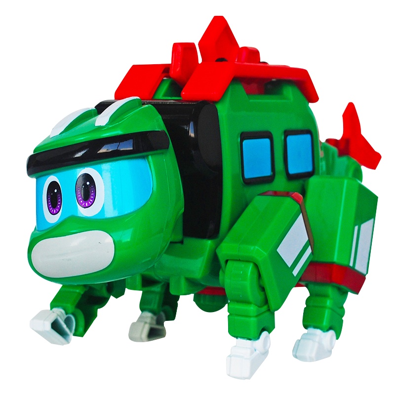 灵动创想(LDCX)帮帮龙出动 幼儿早教益智儿童玩具变形机器人 帮帮龙发声变形系列-斯东5908