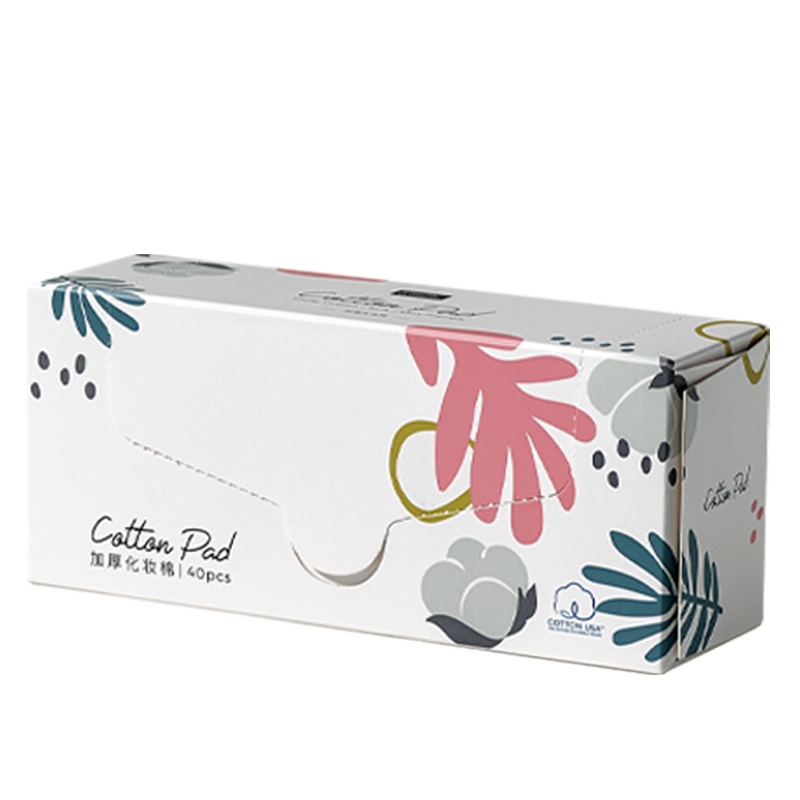 babycare纯棉厚款化妆棉卸妆棉女卸妆用脸部化妆工具专用40片