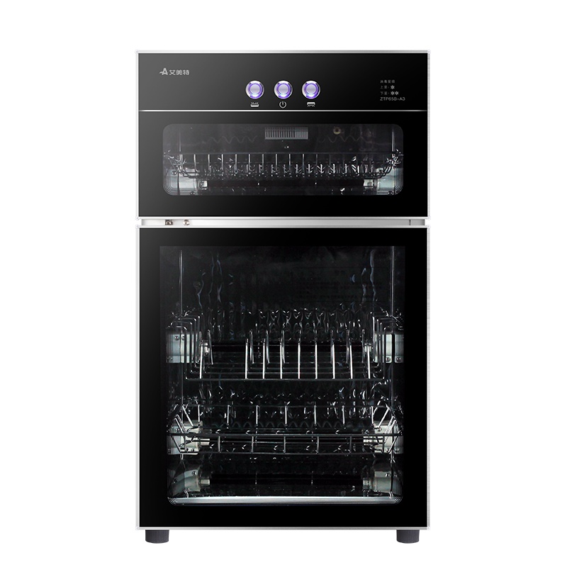 艾美特ZTP65B-A3消毒柜立式 家用消毒碗柜 高温家庭厨房双开门 商用饭店立式消毒柜