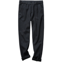 千纸鹤男装休闲裤2019冬季新款商务休闲加绒加厚九分裤男70296