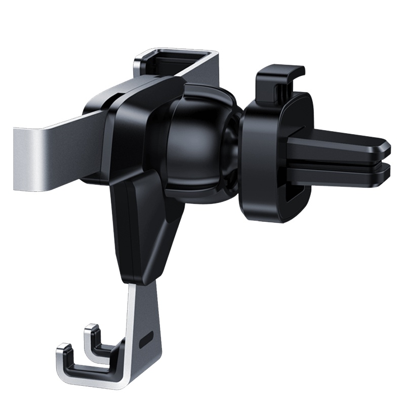 纽曼车载手机支架 N1黑色 车载手机支架 汽车用万能通用导航空调出风口 多功能车内创意卡扣式 防滑防抖手机架子 导航支架