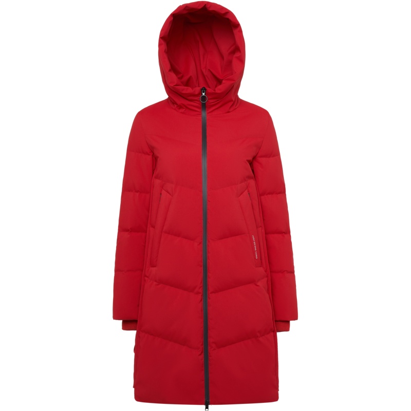 波司登羽绒服女连帽中长款冬季新款时尚保暖外套