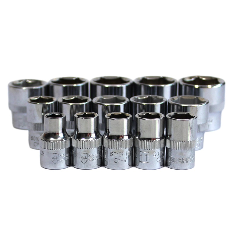 钢盾 38件套6.3mm系列公制套筒组套 S010038