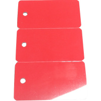 开仰(KAIYANG)K-86-3R-PVC不干胶标签纸光缆PVC三折标牌86mm*54mm/200片/盒 红色