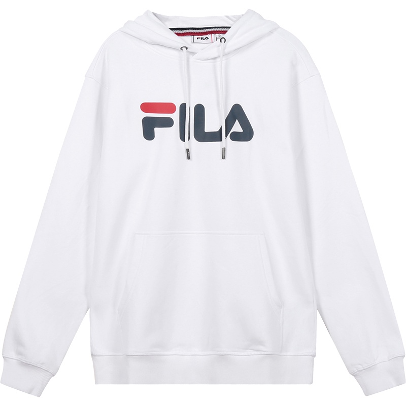 FILA 斐乐 男女通用款棉质加绒款连帽长袖卫衣运动衫 681090