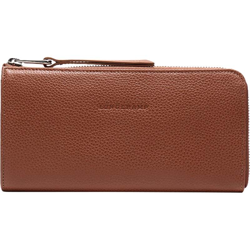 Longchamp 珑骧 女士LE FOULONNE系列牛皮长款钱包礼盒款 3418 021